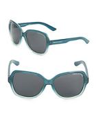 Giorgio Armani 57mm Square Black Gradient Lens Sunglasses