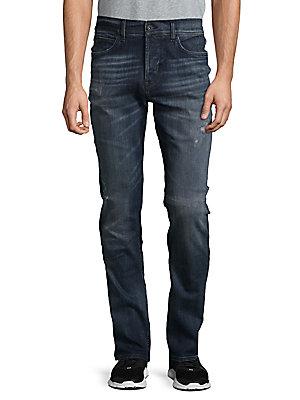Hudson Axl Distressed Skinny Jeans