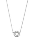 Effy Diamond And 14k White Gold Necklace