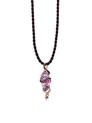 Le Vian Multi-stone And 14k Strawberry Gold Pendant Necklace