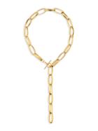 Gabi Rielle 22k Goldplated Chain Link Lariat Necklace