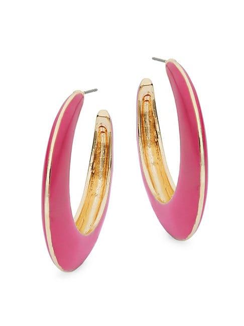 Ava & Aiden Goldtone Open Hoop Earrings