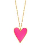 Gabi Rielle 14k Yellow Goldplated & Neon Candy Heart Enamel Necklace