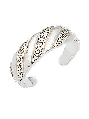 Lois Hill Sterling Silver Tapered Cuff Bracelet