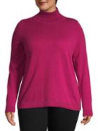 Lafayette 148 New York Plus Sequin-trimmed Cashmere Sweater