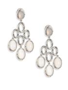 John Hardy Bamboo White Moonstone & Sterling Silver Chandelier Earrings