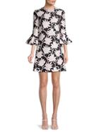 Valentino Floral-print Wool & Silk-blend Dress