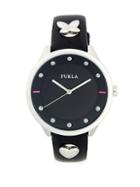 Furla Pin Stainless Steel & Leather-strap Watch