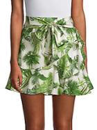Lea & Viola Tropical Tie Waist Skirt