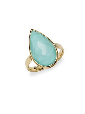 Ippolita Turquoise And 18k Gold Ring