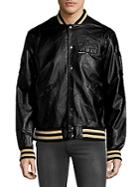 Members Only Rib-trimmed Bomber Jacket