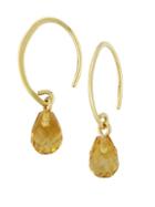 Saks Fifth Avenue 14k Yellow Gold & Citrine Drop Earrings