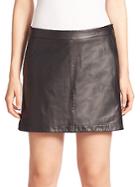 Joie Mayfair Leather Mini Skirt