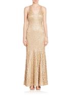 David Meister Sleeveless Embellished Gown