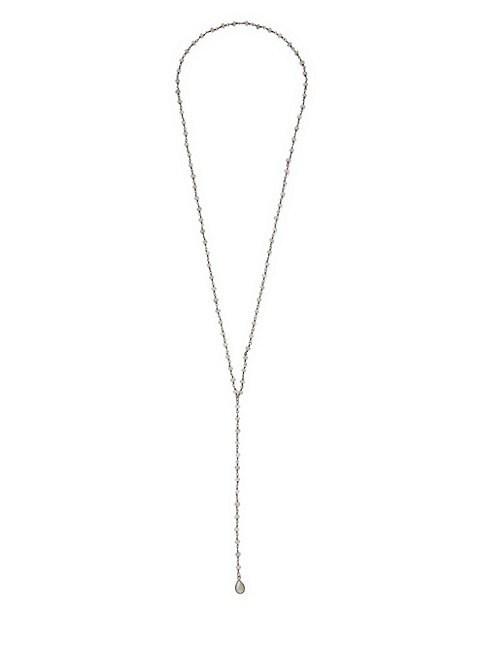 Adornia Fine Jewelry Labradorite And Silver Single Layer Necklace