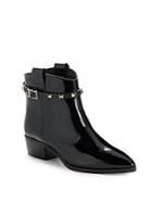 Valentino Slip-on Leather Ankle Boots