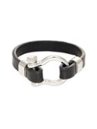 Jean Claude Leather And Stainless Steel Clamp Bracelet