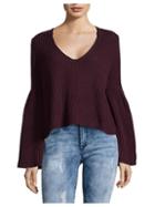 Free People Damsel Cotton Pullover Sweater