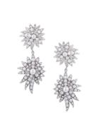 Eye Candy La Luxe Freshwater Pearl & Crystal Snow Drop Earrings