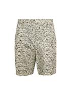 French Connection Puck Abstract-print Stretch Cotton Shorts