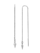 Diane Von Furstenberg Atlantis Pyramid Rhodium-plated Silver Threader Earrings