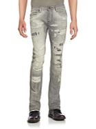 Cult Of Individuality Greaser Distressed Slim Straight Jeans
