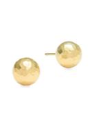 Saks Fifth Avenue 14k Hammered Gold Ball Stud Earrings