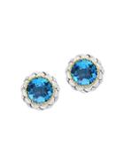 Effy Sterling Silver Blue Topaz Earrings