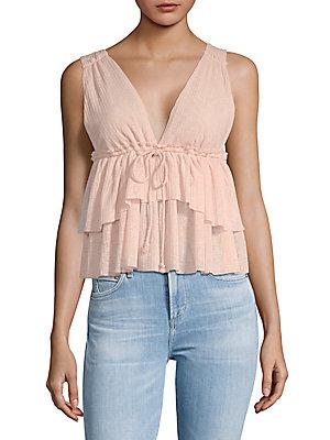 See By Chlo Tiered Babydoll Tank Top