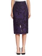 Roland Mouret Lace Pencil Skirt