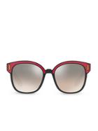 Prada Color Pop Mirrored Lens Sunglasses