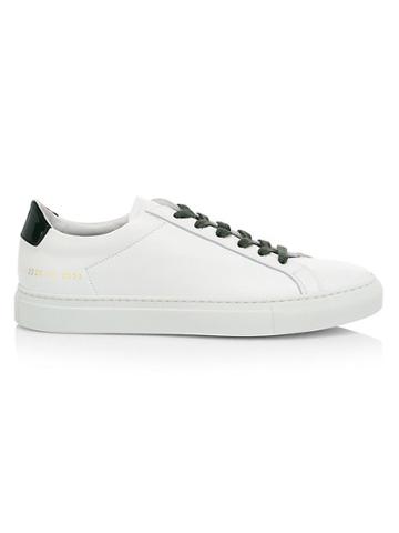 Common Projects Retro Low-top Glossy Leather Sneakers
