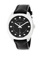 Gucci Stainless Steel Analog Leather Strap Watch