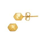 Saks Fifth Avenue 14k Yellow Gold Geometric Stud Earrings