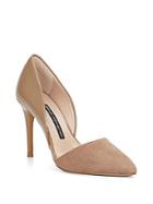 French Connection Elvia Leather & Suede D'orsay Pumps