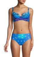 Bleu Rod Beattie Leaf-print Bikini Top