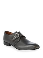 Massimo Matteo Single Monk-strap Leather Loafers