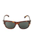 Versace 55mm Square Tortoiseshell Sunglasses