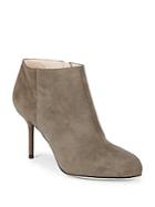 Sergio Rossi Zippered Leather Stiletto Booties