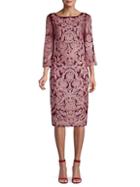 Js Collections Embroidered Sheath Dress