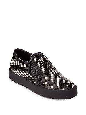 Giuseppe Zanotti Pinhead Leather Loafers