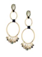 Alexis Bittar Elements Arrayed Cluster & 10k Yellow Gold Dangling Clip-on Earrings