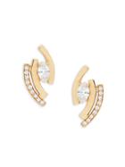 Hueb 18k Yellow Gold & Diamonds Stud Earrings