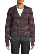 Marc Jacobs Checked Button-front Wool Cardigan