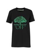 Off-white Tree Embroidered Logo T-shirt