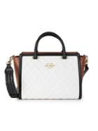 Love Moschino Quilted Tri-tone Satchel