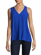 Vince Camuto Solid V-neck Tank Top
