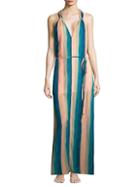 Vix Swim Mani Julie Striped Maxi Dress