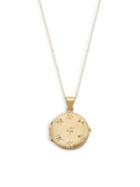 Sphera Milano 14k Yellow Gold Star Locket Pendant Necklace