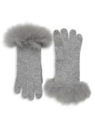 Amicale Fox Fur & Cashmere Gloves